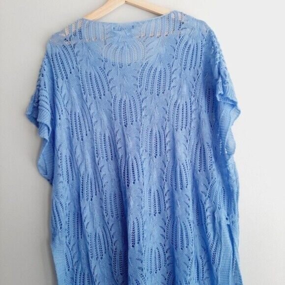 ACCESSORY ST. Relaxed Fit Fine Knit / Crochet Tunic Top  Sz 2X-3X - Picture 8 of 9